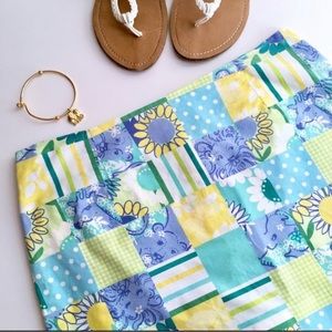 Lilly Pulitzer Zoo Print Trophy Patch Skort